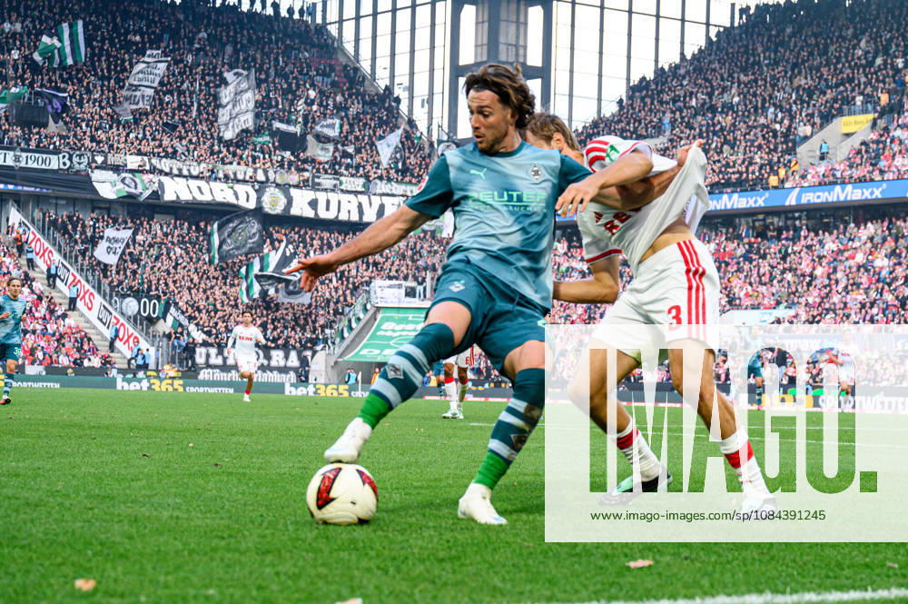 COLOGNE, GERMANY - 11 OCTOBER, 2026: Joe Scally, Borna Sosa - The Bundesliga match 1. FC Koeln vs. Borussia Moenchengladbach at RheinEnergieSTADION.
