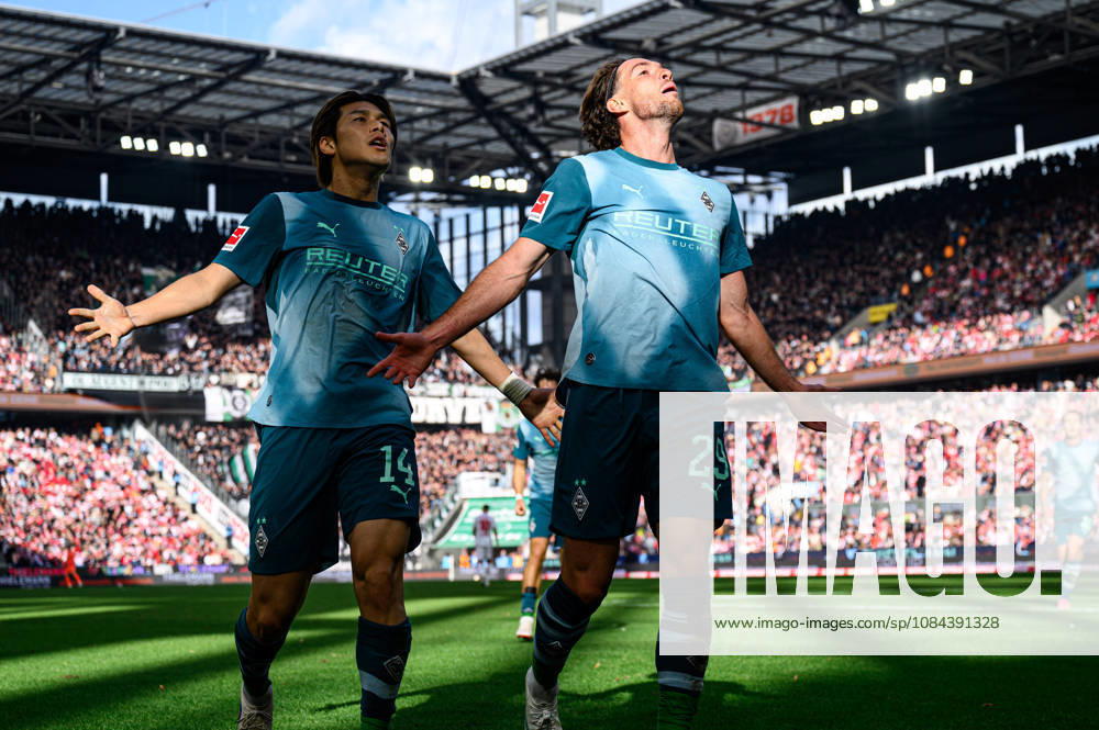 COLOGNE, GERMANY - 11 OCTOBER, 2026: Joe Scally, Daiki Hashioka - The Bundesliga match 1. FC Koeln vs. Borussia Moenchengladbach at RheinEnergieSTADION.