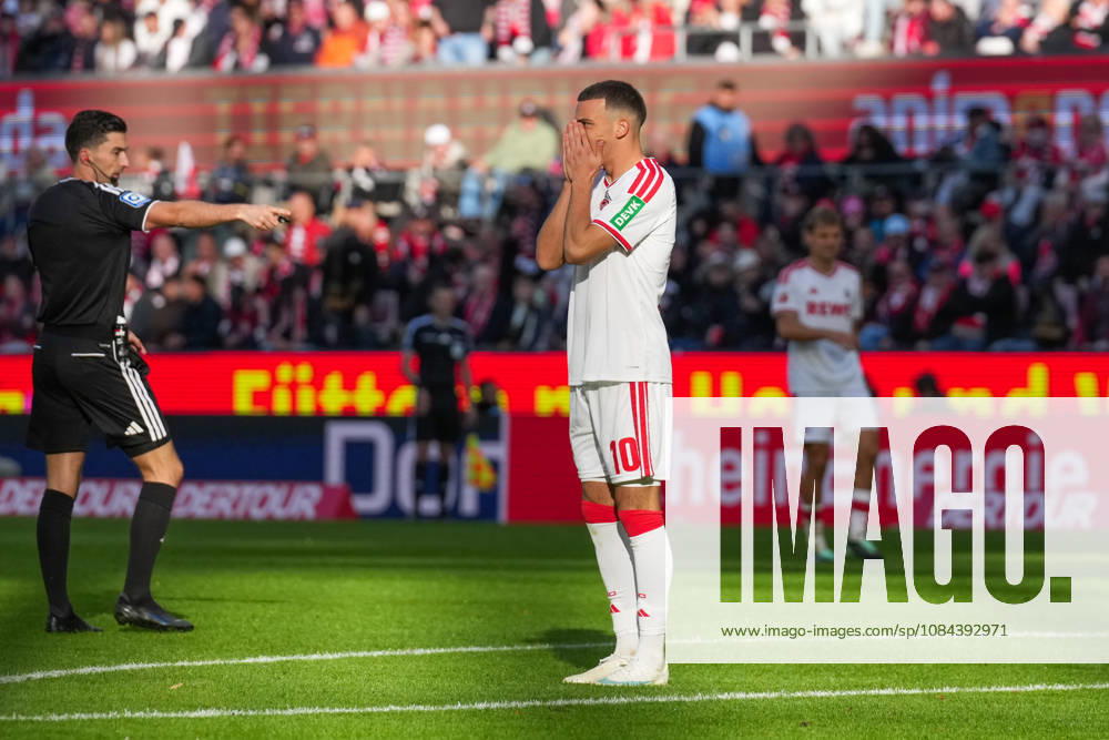 Herren, Fußball, 1.Bundesliga, 1.FC Köln - Borussia Mönchengladbach, Saison 2026 2027, RheinEnergieSTADION: Said El Mala (1.FC Köln, 10) ärgert sich über eine vergebene Chance DFB regulations prohibit any use of photographs as image sequences and or quasi-video.