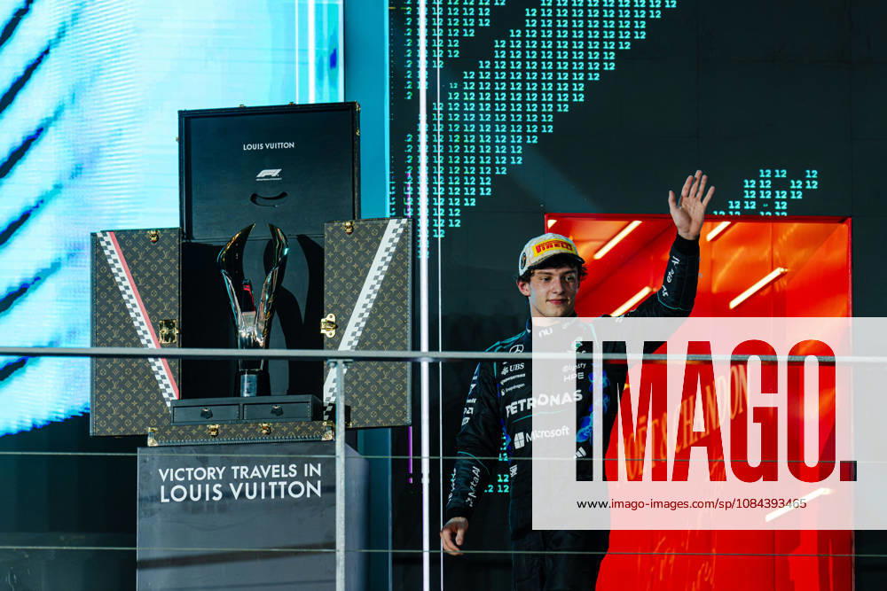 2026 Formula 1 Singapore Grand Prix - Podium ANDREA KIMI ANTONELLI (ITA) of Mercedes-AMG PETRONAS Formula One Team LV Trunk Podium on SUNDAY during the 2026 FORMULA 1 SINGAPORE AIRLINES SINGAPORE GRAND PRIX 2026 at MARINA BAY STREET CIRCUIT SINGAPORE on October 11, 2026. Photo by Tan Jun Da ABACAPRESS.COM Singapore Singapore