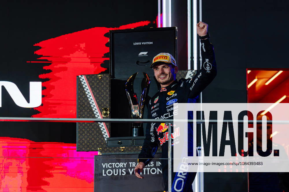 2026 Formula 1 Singapore Grand Prix - Podium MAX VERSTAPPEN (NED) of Oracle Red Bull Racing LV Trunk Podium on SUNDAY during the 2026 FORMULA 1 SINGAPORE AIRLINES SINGAPORE GRAND PRIX 2026 at MARINA BAY STREET CIRCUIT SINGAPORE on October 11, 2026. Photo by Tan Jun Da ABACAPRESS.COM Singapore Singapore