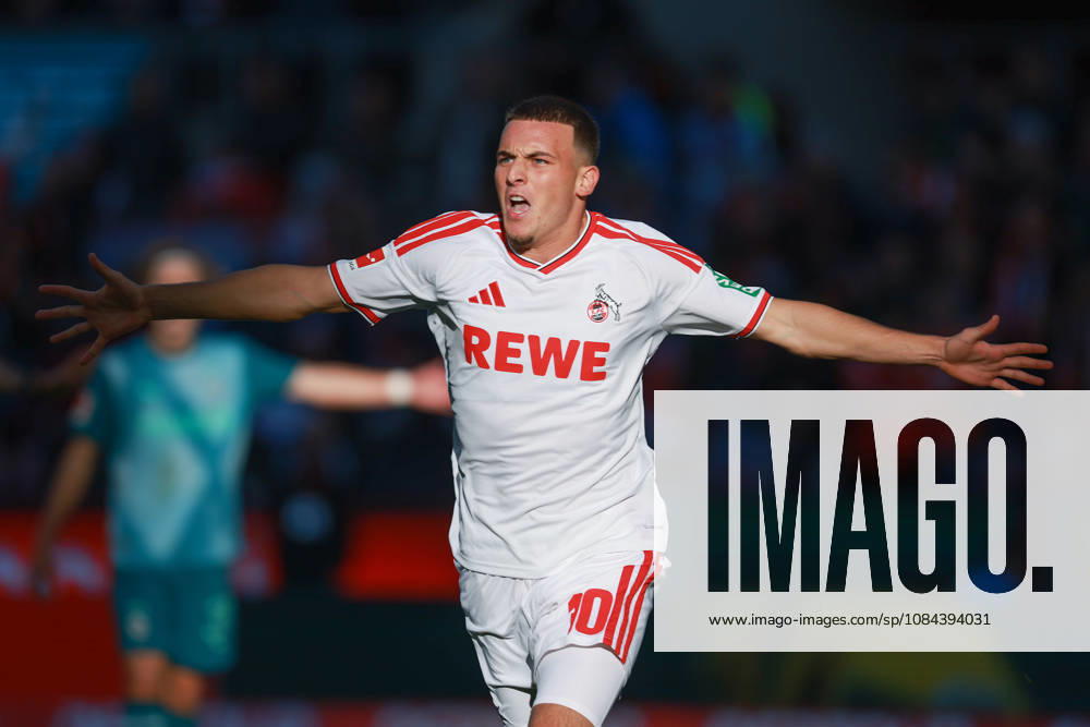 1. Bundesliga - 26 27 - 1. FC Köln - Borussia Mönchengladbach am 11.10.2026 im RheinEnergieSTADION in Köln Jubel, Torjubel, Torschuetze, Torschütze Said El Mala (Koeln 10) jubelt nach seinem Tor zum 2 zu 1
