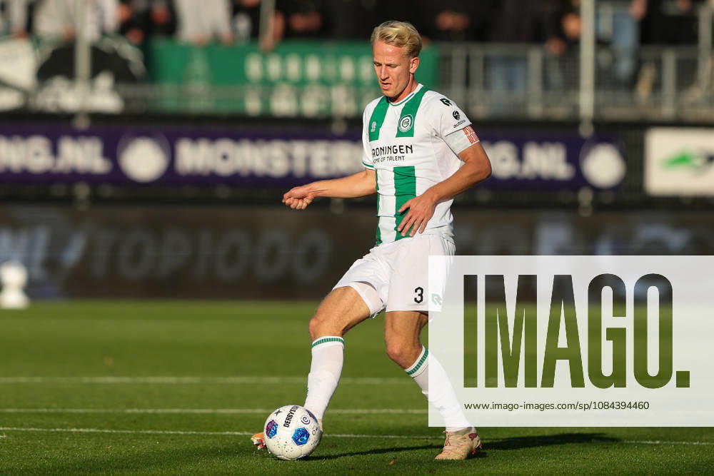 2026-10-11 Excelsior Rotterdam v FC Groningen - Dutch Eredivisie ROTTERDAM, NETHERLANDS - OCTOBER 11: Thijmen Blokzijl of FC Groningen shoots the ball during the Dutch Eredivisie match between Excelsior Rotterdam and FC Groningen at Stadion Woudestein on October 11, 2026 in Rotterdam, Netherlands. Rotterdam Stadion Woudestein Netherlands Content not available for redistribution in The Netherlands directly or indirectly through any third parties.