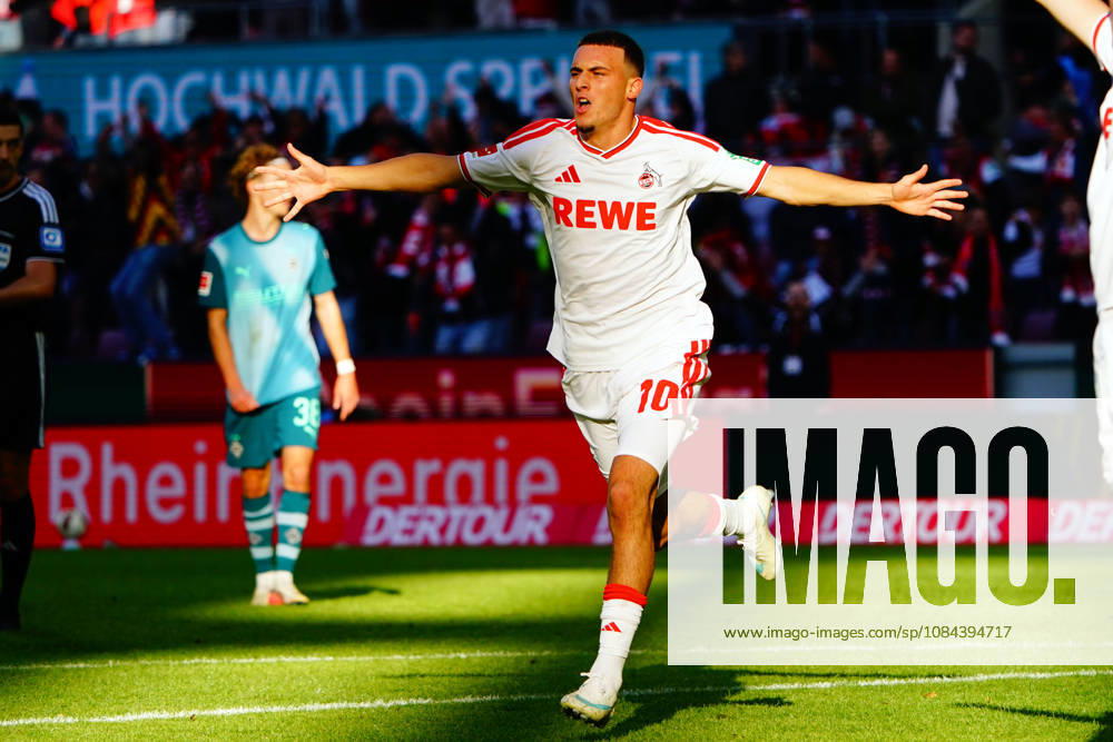 Köln, Fussball, 1.BL saison 2026 2027 1.FC Köln vs Borussia Mönchengladbach , 11.10.2026, Rheinenergiestadion Köln Said El Mala FC Köln ,torjubelt Aktion, Einzelbild,