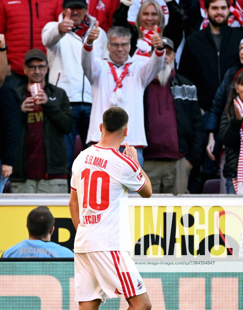 Cologne, Germany, 1. Bundesliga, Matchday 5, Rhein-Energie-Stadium Cologne, 1. FC Köln vs Bor. Mönchengladbach; Said El Mala (FC) celebrates after scoring. Celebration, Joy, Action.