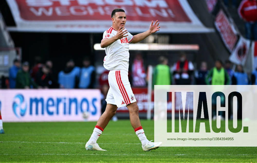 Cologne, Germany, 1. Bundesliga, Matchday 5, Rhein-Energie-Stadium Cologne, 1. FC Köln vs Bor. Mönchengladbach; Said El Mala (FC) celebrates after scoring. Celebration, Joy, Action.