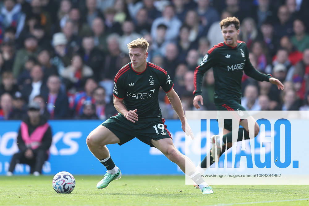 11th October 2026; Selhurst Park, London, England; Premier League Football, Crystal Palace versus Nottingham Forest; Liam Delap of Nottingham Forest on the ball KatiexChan