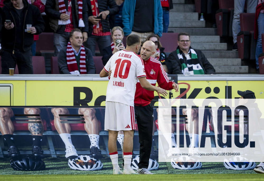 Cologne, Germany. 11th Oct 2026. Trainer Rene Wagner (Köln) Said El Mala (Köln) 1. FC Köln - Borussia Mönchengladbach 11.10.2026