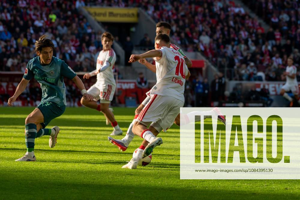 Said El-Mala, Mittelfeld, (1.FC Koeln 10), beim Angriff zum 2:1, 1. FC Koeln vs. Borussia Moenchengladbach, Fussball, 1. Bundesliga, 5. Spieltag, 11.10.2026 DFB DFL regulations prohibit any use of photographs as image sequences and or quasi-video Koeln Nordrhein-Westfalen Deutschland