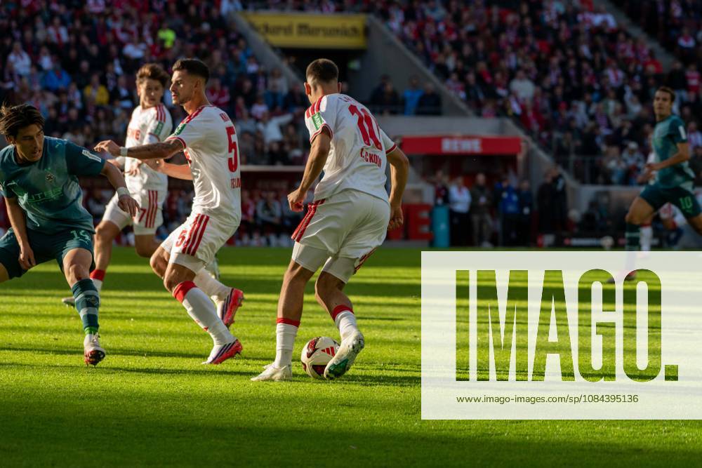 Said El-Mala, Mittelfeld, (1.FC Koeln 10), beim Angriff zum 2:1, 1. FC Koeln vs. Borussia Moenchengladbach, Fussball, 1. Bundesliga, 5. Spieltag, 11.10.2026 DFB DFL regulations prohibit any use of photographs as image sequences and or quasi-video Koeln Nordrhein-Westfalen Deutschland