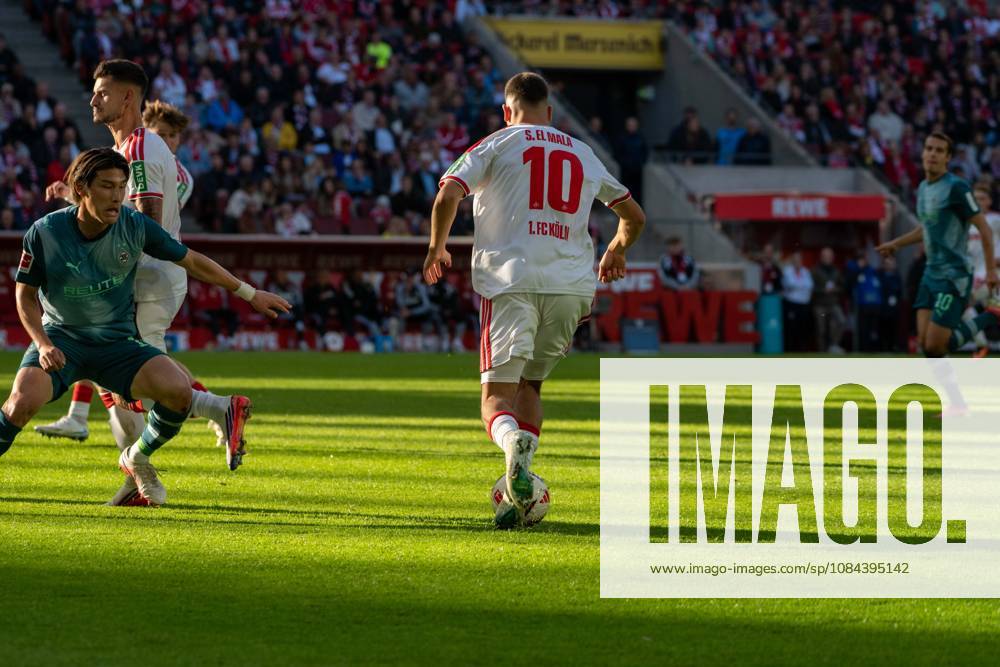 Said El-Mala, Mittelfeld, (1.FC Koeln 10), beim Angriff zum 2:1, 1. FC Koeln vs. Borussia Moenchengladbach, Fussball, 1. Bundesliga, 5. Spieltag, 11.10.2026 DFB DFL regulations prohibit any use of photographs as image sequences and or quasi-video Koeln Nordrhein-Westfalen Deutschland