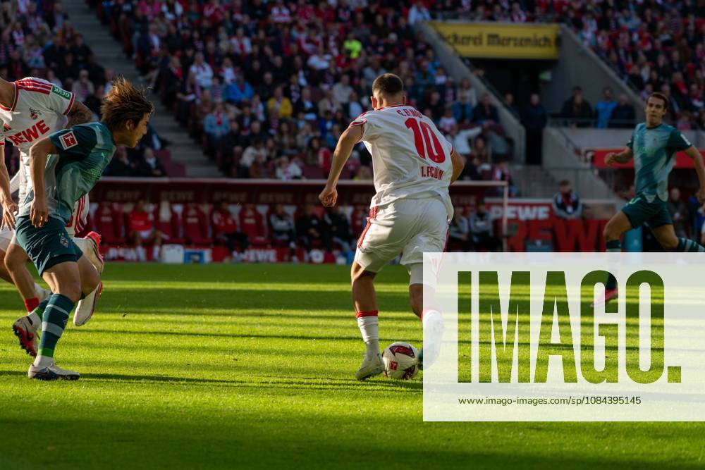 Said El-Mala, Mittelfeld, (1.FC Koeln 10), beim Angriff zum 2:1, 1. FC Koeln vs. Borussia Moenchengladbach, Fussball, 1. Bundesliga, 5. Spieltag, 11.10.2026 DFB DFL regulations prohibit any use of photographs as image sequences and or quasi-video Koeln Nordrhein-Westfalen Deutschland