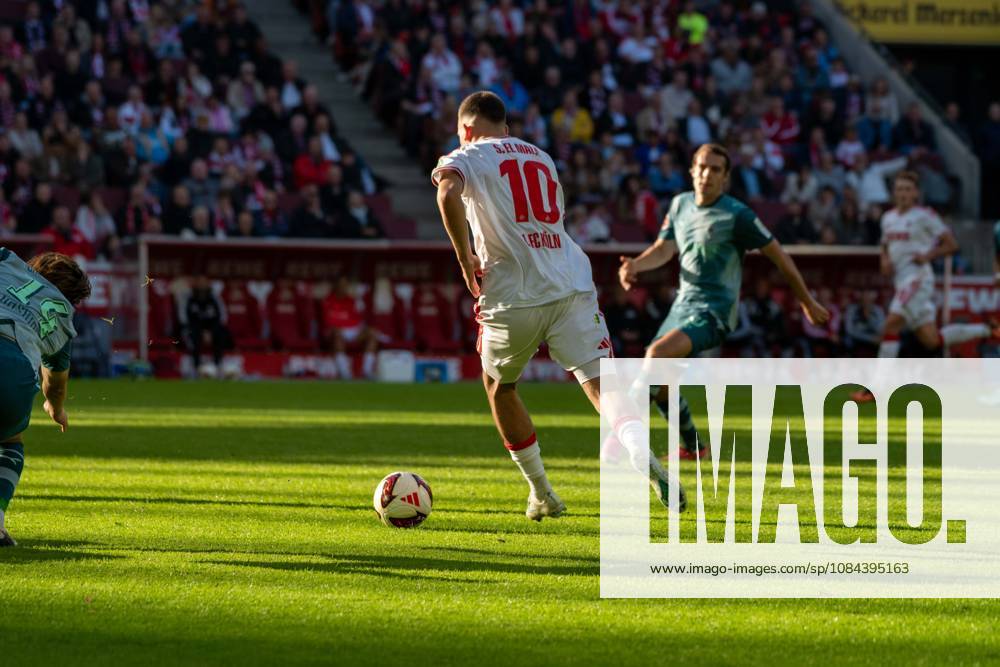 Said El-Mala, Mittelfeld, (1.FC Koeln 10), beim Angriff zum 2:1, 1. FC Koeln vs. Borussia Moenchengladbach, Fussball, 1. Bundesliga, 5. Spieltag, 11.10.2026 DFB DFL regulations prohibit any use of photographs as image sequences and or quasi-video Koeln Nordrhein-Westfalen Deutschland