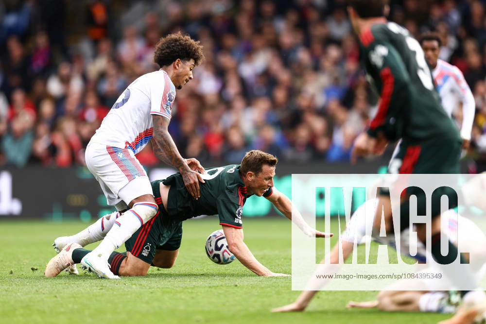 Crystal Palace v Nottingham Forest 11 October 2026, London - Premier League Football - Crystal Palace v Nottingham Forest - Chris Richards of Crystal Palace and Chris Wood of Nottingham Forest - Photo: Jacques Feeney Offside. London UK