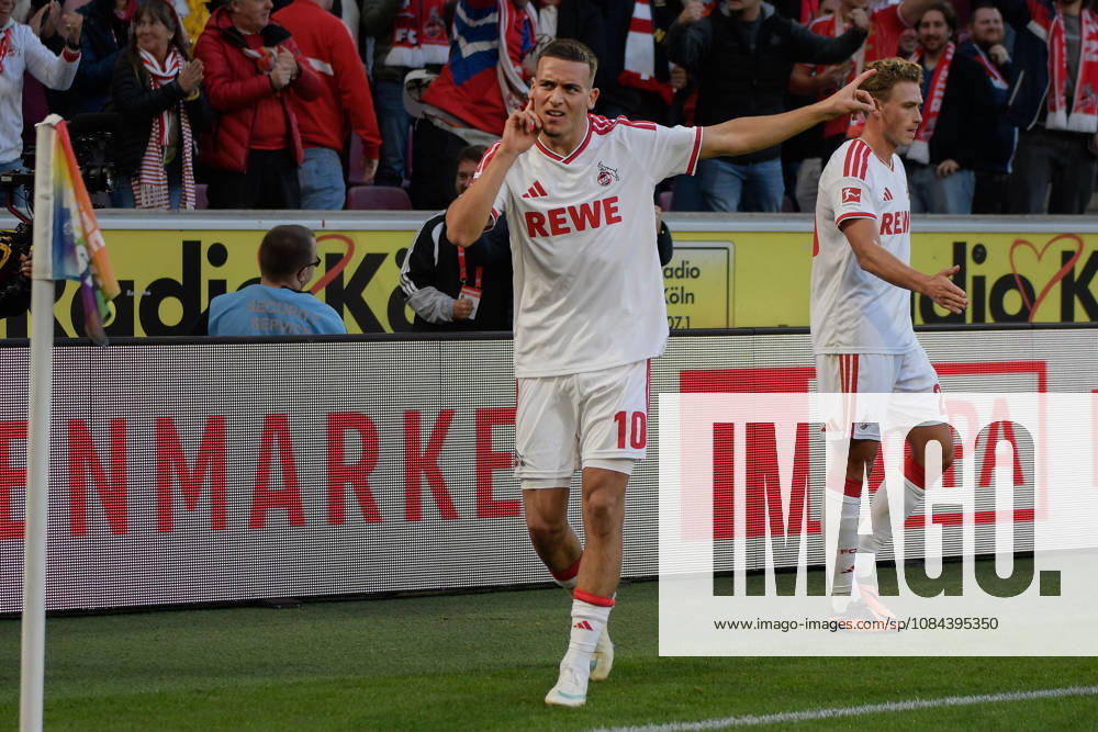 Said El Mala (Koeln 10) jubelt nach dem Tor zum 2:1 Gestik Geste gestikuliert 11.10.2026 ¢ Fussball ¢ 1. FC Koeln vs Borussia Moenchengladbach, RheinEnergieStadion, Koeln, DFB DFL REGULATIONS PROHIBIT ANY USE OF PHOTOGRAPHS AS IMAGE SEQUENCES AND OR QUASI-VIDEO NRW Germany