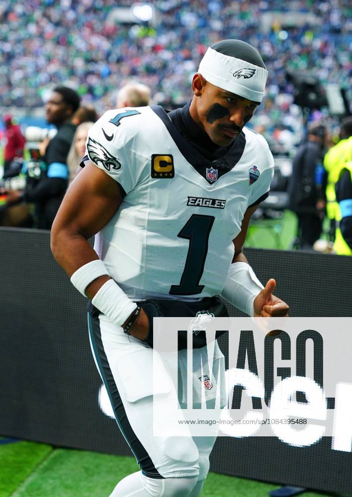 Jalen Hurts of Philadelphia Eagles Philadelphia Eagles v Jacksonville Jaguars, NFL, American Football Herren, USA American Football, Tottenham Hotspur Stadium, London, UK - 11 Oct 2026London Tottenham Hotspur Stadium United Kingdom