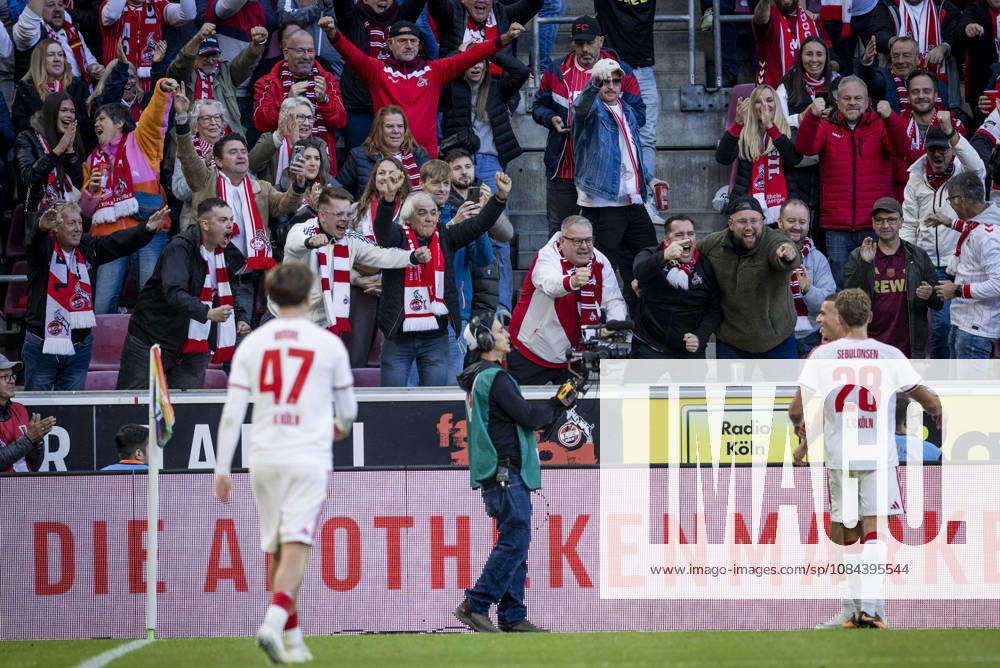 Cologne, Germany. 11th Oct 2026. Fans feiern Said El Mala (Köln) 1. FC Köln - Borussia Mönchengladbach 11.10.2026