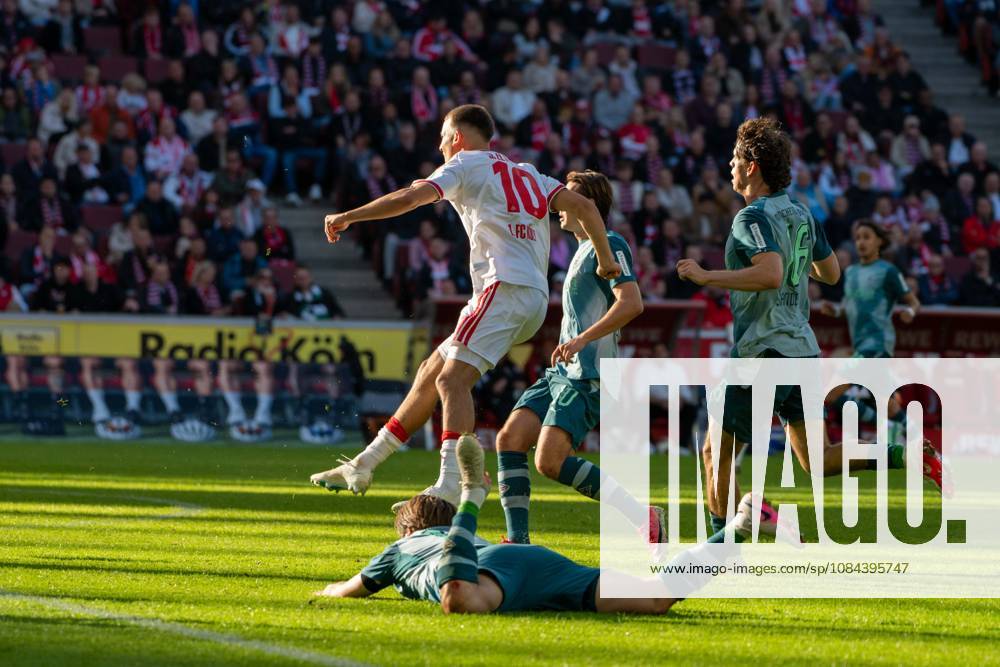 Said El-Mala, Mittelfeld, (1.FC Koeln 10), beim Angriff zum 2:1, 1. FC Koeln vs. Borussia Moenchengladbach, Fussball, 1. Bundesliga, 5. Spieltag, 11.10.2026 DFB DFL regulations prohibit any use of photographs as image sequences and or quasi-video Koeln Nordrhein-Westfalen Deutschland