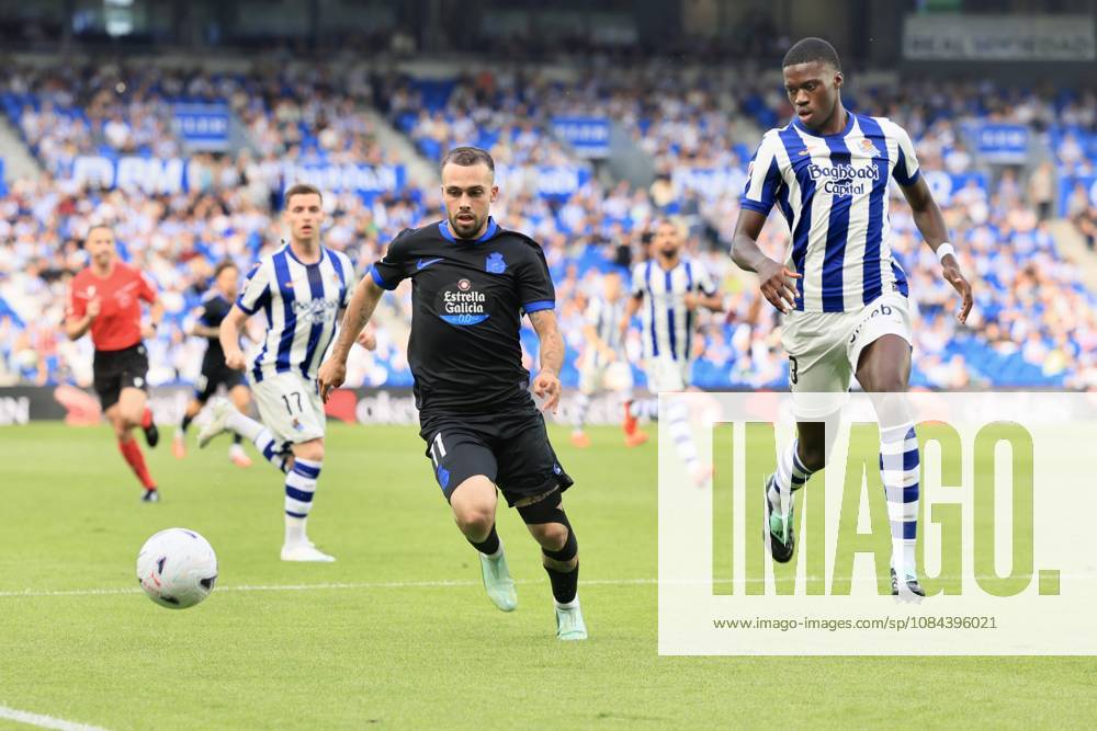 ESP: LaLiga EASports Real Sociedad - RC Deportivo La Coruna David Mella of RC Deportivo during LaLiga EA Sports match between Real Sociedad - RC Deportivo played at Anoeta Stadium in Gipuzcoa on October 11, 2026 in Spain Spain Futbol