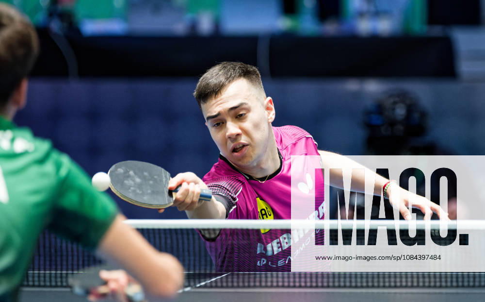 Kay Stumper Post SV Muelhausen Germany (foto-ms1293b) at the 2026 European Table tennis, Tischtennis Championships in Ljubljana LJUBLJANA, SLOVENIA - 11 OCTOBER 2026: Kay Stumper Post SV Muelhausen Germany (foto-ms1293b) in action at the European Table Tennis Championships in Stozice Arena, Ljubljana, Slovenia (Photo by Manfred Schillings) Ljubljana Stozice Arena Slovenia