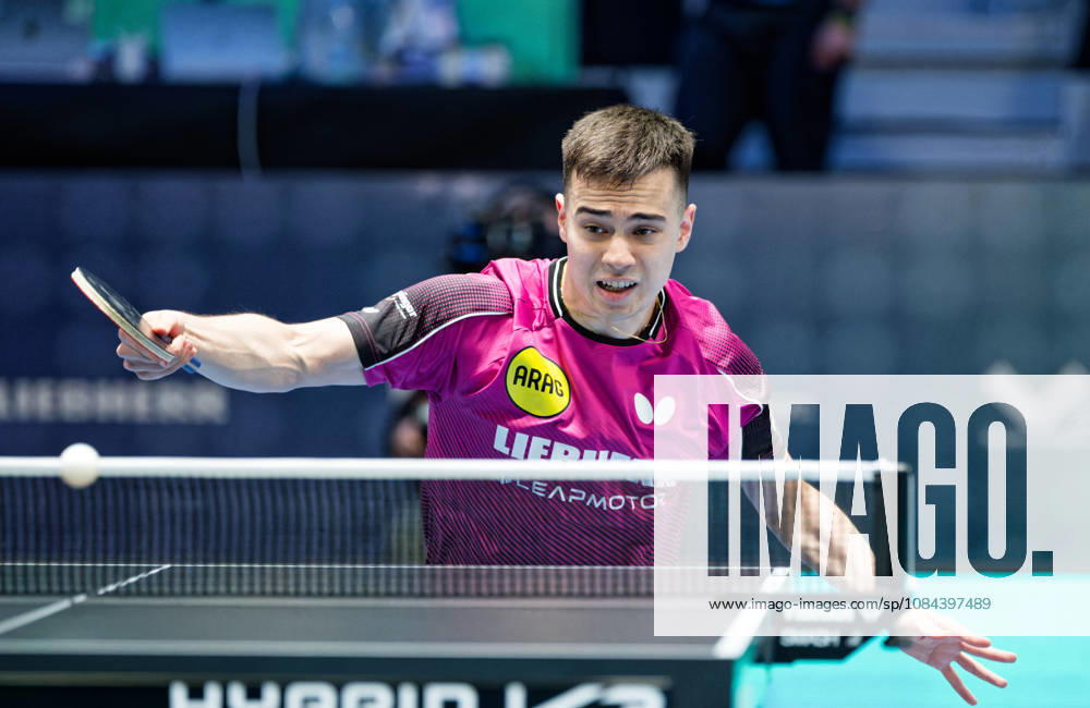 Kay Stumper Post SV Muelhausen Germany (foto-ms1294b) at the 2026 European Table tennis, Tischtennis Championships in Ljubljana LJUBLJANA, SLOVENIA - 11 OCTOBER 2026: Kay Stumper Post SV Muelhausen Germany (foto-ms1294b) in action at the European Table Tennis Championships in Stozice Arena, Ljubljana, Slovenia (Photo by Manfred Schillings) Ljubljana Stozice Arena Slovenia