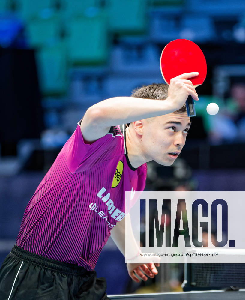 Kay Stumper Post SV Muelhausen Germany (foto-ms1298b) at the 2026 European Table tennis, Tischtennis Championships in Ljubljana LJUBLJANA, SLOVENIA - 11 OCTOBER 2026: Kay Stumper Post SV Muelhausen Germany (foto-ms1298b) in action at the European Table Tennis Championships in Stozice Arena, Ljubljana, Slovenia (Photo by Manfred Schillings) Ljubljana Stozice Arena Slovenia