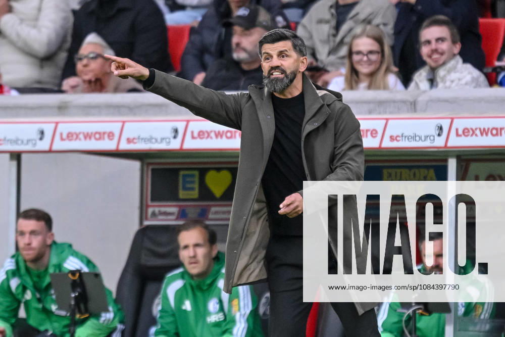 Trainer Miron Muslic (FC Schalke 04) gestikuliert, gestik waehrend des spiels der 1. Bundesliga zwischen Club Freiburg und FC Schalke 04, Europa-Park Stadion am 11. October 2026 in Freiburg im Breisgau, Deutschland. (Foto von Harry Langer DeFodi Images) +++ Trainer Miron Muslic (FC Schalke 04) gestures during the Bundesliga match between Sport-Club Freiburg and FC Schalke 04 at Europa-Park Stadion on October 11, 2026 in Freiburg im Breisgau, Germany. (Photo by Harry Langer DeFodi Images) DFB DFL REGULATIONS PROHIBIT ANY USE OF PHOTOGRAPHS AS IMAGE SEQUENCES AND OR QUASI-VIDEO. (Photo by Harry Langer DeFodi Images) DFB DFL REGULATIONS PROHIBIT ANY USE OF PHOTOGRAPHS AS IMAGE SEQUENCES AND OR QUASI-VIDEO. -