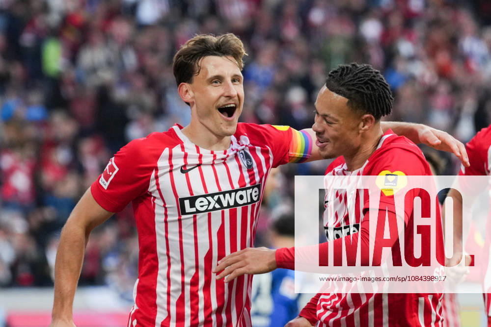 1. Bundesliga: SC Freiburg vs FC Schalke 04, 11.10.2026 Torjubel zum 1:0 durch Maximilian Eggestein (SC Freiburg, 8) 1. Bundesliga: SC Freiburg vs FC Schalke 04, Europa-Park-Stadion, 11.10.2026 DFB DFL REGULATIONS PROHIBIT ANY USE OF PHOTOGRAPHS AS IMAGE SEQUENCES AND OR QUASI-VIDEO.