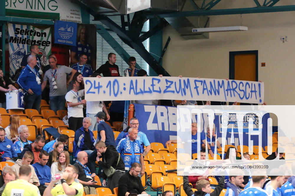 Handball Herren 2026 2027 2. Handball-Bundesliga 7. Spieltag Dessau-Roßlauer HV 06 - VfL Lübeck-Schwartau Anhalt Arena Dessau Die Fanszene des DRHV 06 ruft zu einem Fanmarsch am 24.10.2026 vor dem Derby gegen den SC DHfK Leipzig auf. Dessau-Roßlau Sachsen-Anhalt Deutschland