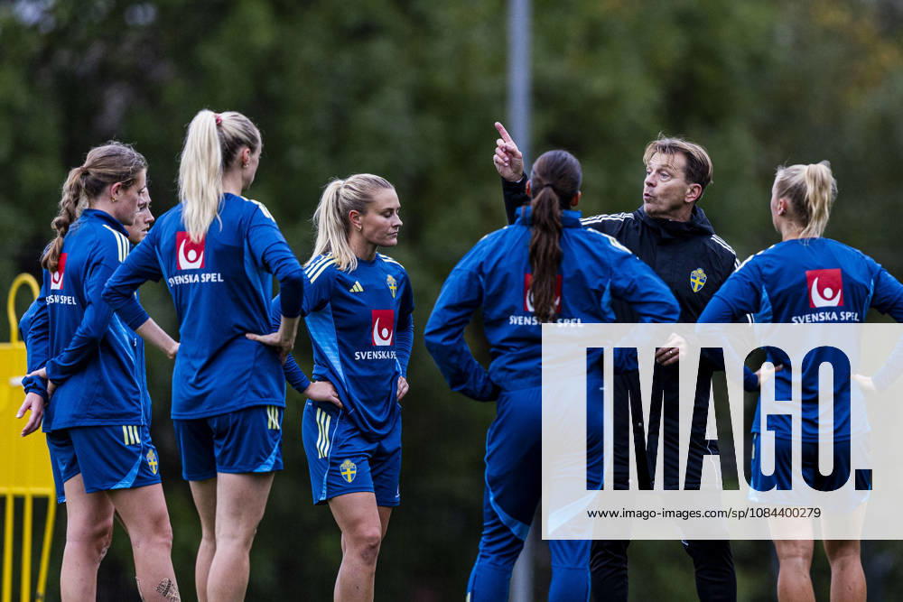 Head coach Tony Gustavsson of Sweden during a training session on October 11, 2026 in Stockholm. Photo: Caisa Rasmussen BILDBYRAN COP 353 CR0079 fotboll football soccer fotball träning practice training sverige sweden dam bbeng