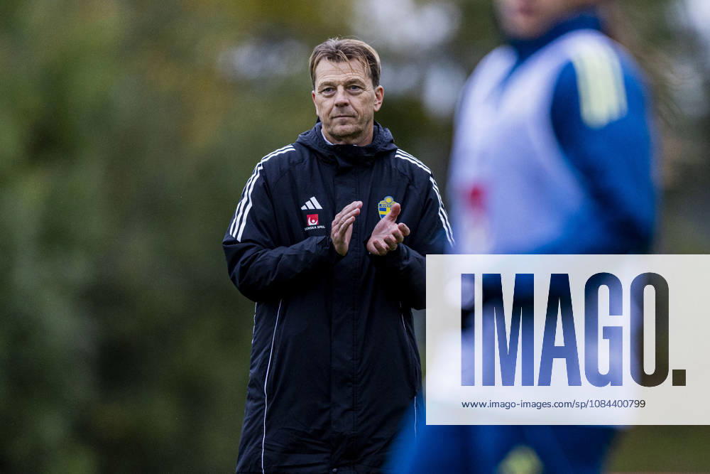 Head coach Tony Gustavsson of Sweden during a training session on October 11, 2026 in Stockholm. Photo: Caisa Rasmussen BILDBYRAN COP 353 CR0079 fotboll football soccer fotball träning practice training sverige sweden dam bbeng