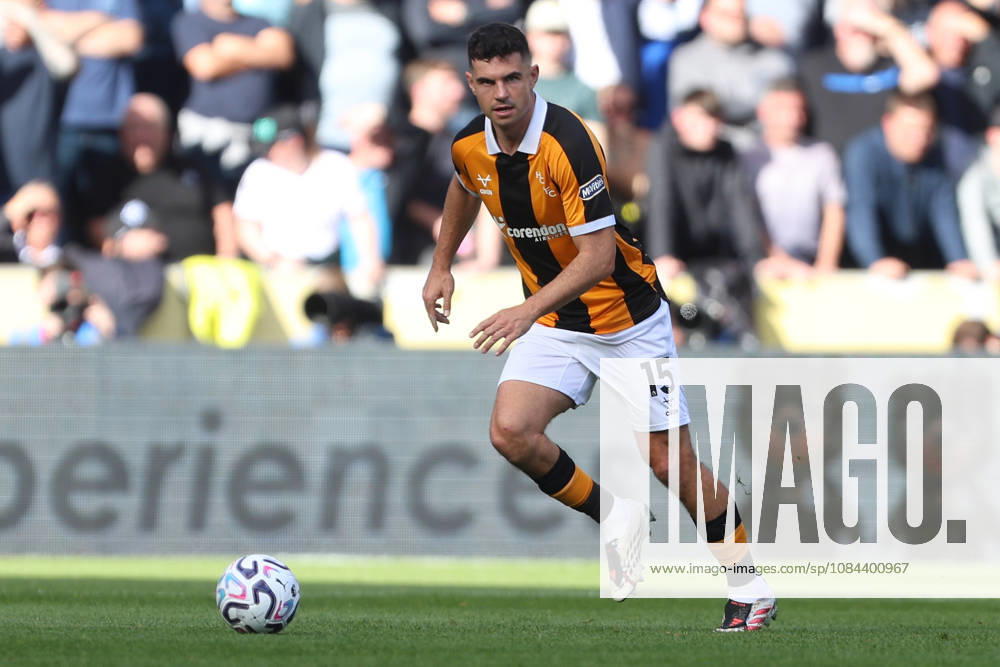 11th October 2026; MKM Stadium, Hull, England; Premier League Football, Hull City versus Everton; John Egan of Hull City on the ball DavexLofthouse