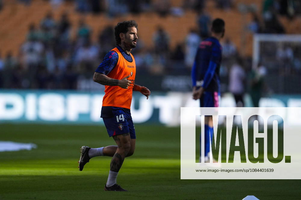 Ruben Garcia of CA Osasuna warms up during the Spanish league, LaLiga EA Sports, football match played between Real Betis and CA Osasuna at La Cartuja stadium on October 11, 2026, in Sevilla, Spain. Real Betis V CA Osasuna - LaLiga EA Sports - ZUMAa181 20261011_zaa_a181_146