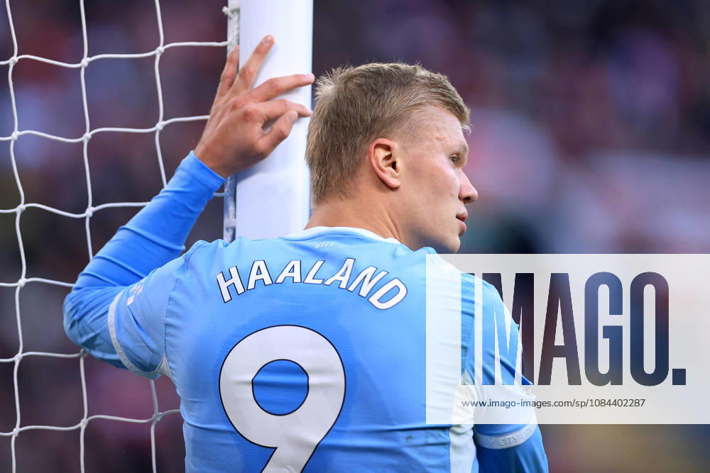 Liverpool v Manchester City 11th October 2026 - Premier League - Liverpool v Manchester City - Erling Haaland of Manchester City leans on the goalpost - Photo: Simon Stacpoole Offside. Liverpool UK