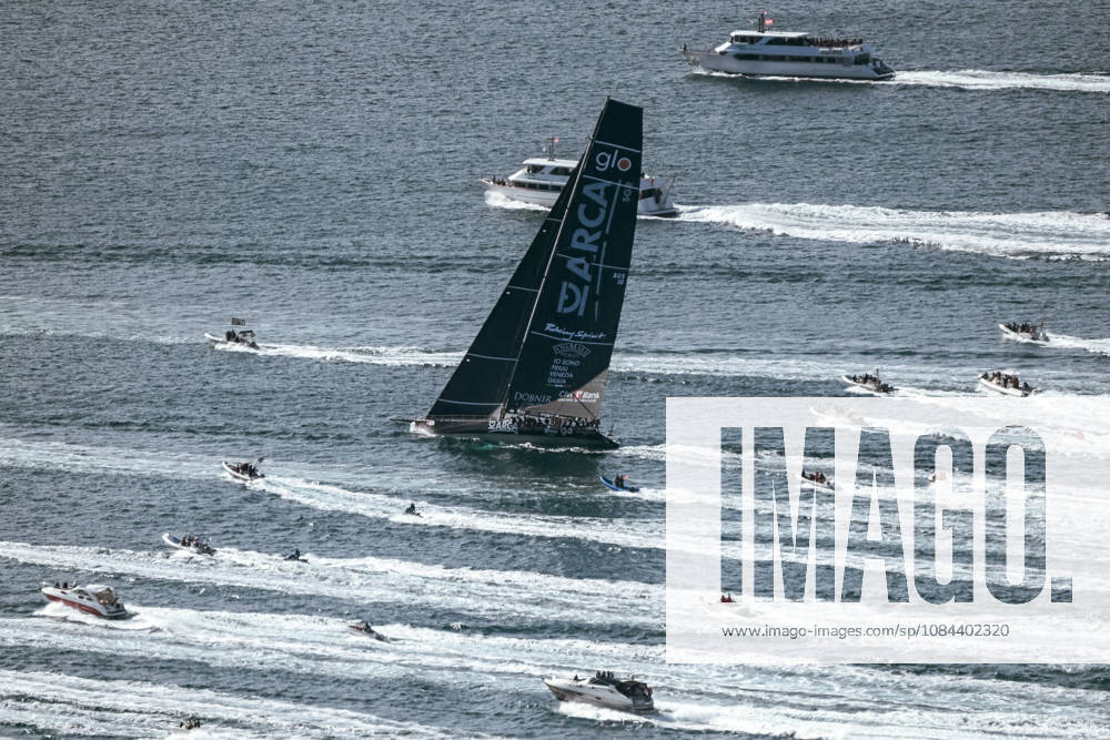 Barcolana 58 Regatta in Trieste TRIESTE, ITALY - OCTOBER 11: Support boats are seen escorting ARCA in Trieste, Italy on October 11, 2026. The 58th edition of the Barcolana sailing regatta was held in the Gulf of Trieste, bringing together 1,885 professional and amateur sailing boats for the largest sailing competition in the world. The Barcolana Autumn Cup was won by Furio Benussi aboard ARCA SGR with a time of 1 hour, 5 minutes, and 9 seconds. Valeria Ferraro Anadolu Trieste Spain. Editorial use only. Please get in touch for any other usage.