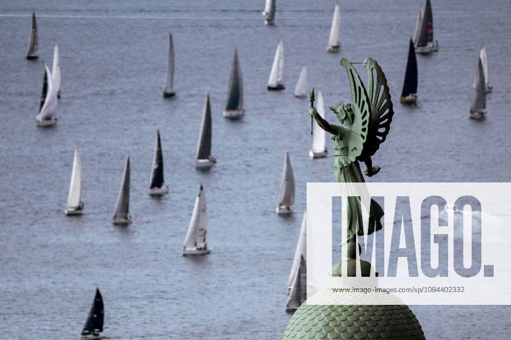 Barcolana 58 Regatta in Trieste TRIESTE, ITALY - OCTOBER 11: Boats are seen while passing the Victory Lighthouse in Trieste, Italy on October 11, 2026. The 58th edition of the Barcolana sailing regatta was held in the Gulf of Trieste, where 1,885 professional and amateur sailing boats competed in the largest sailing competition in the world. The Barcolana Autumn Cup was won by Furio Benussi aboard ARCA SGR with a time of 1 hour, 5 minutes, and 9 seconds. Valeria Ferraro Anadolu Trieste Spain. Editorial use only. Please get in touch for any other usage.