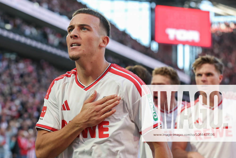 1. Bundesliga - 26 27 - 1. FC Köln - Borussia Mönchengladbach am 11.10.2026 im RheinEnergieSTADION in Köln Jubel, Torjubel, Torschuetze, Torschütze Said El Mala (Koeln 10) jubelt nach seinem Tor zum 2 zu 1