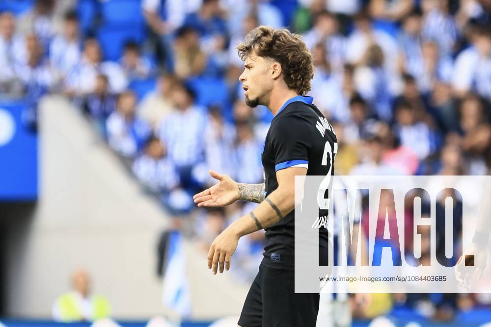 ESP: LaLiga EASports Real Sociedad - RC Deportivo La Coruna Mario Soriano of RC Deportivo during LaLiga EA Sports match between Real Sociedad - RC Deportivo played at Anoeta Stadium in Gipuzcoa on October 11, 2026 in Spain Spain Futbol