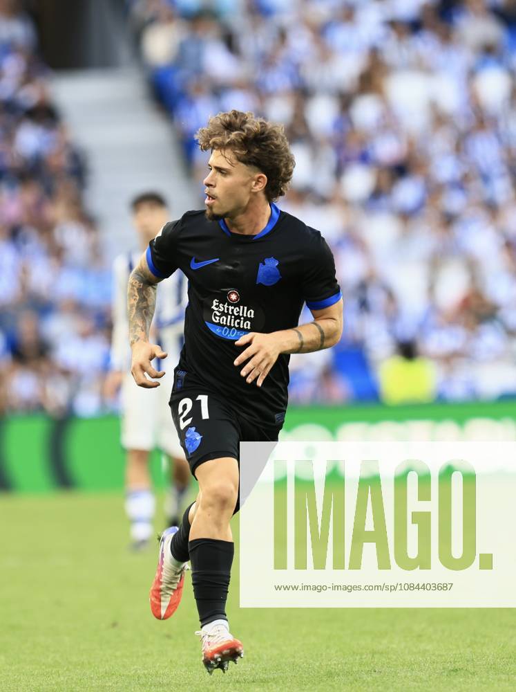 ESP: LaLiga EASports Real Sociedad - RC Deportivo La Coruna Mario Soriano of RC Deportivo during LaLiga EA Sports match between Real Sociedad - RC Deportivo played at Anoeta Stadium in Gipuzcoa on October 11, 2026 in Spain Spain Futbol