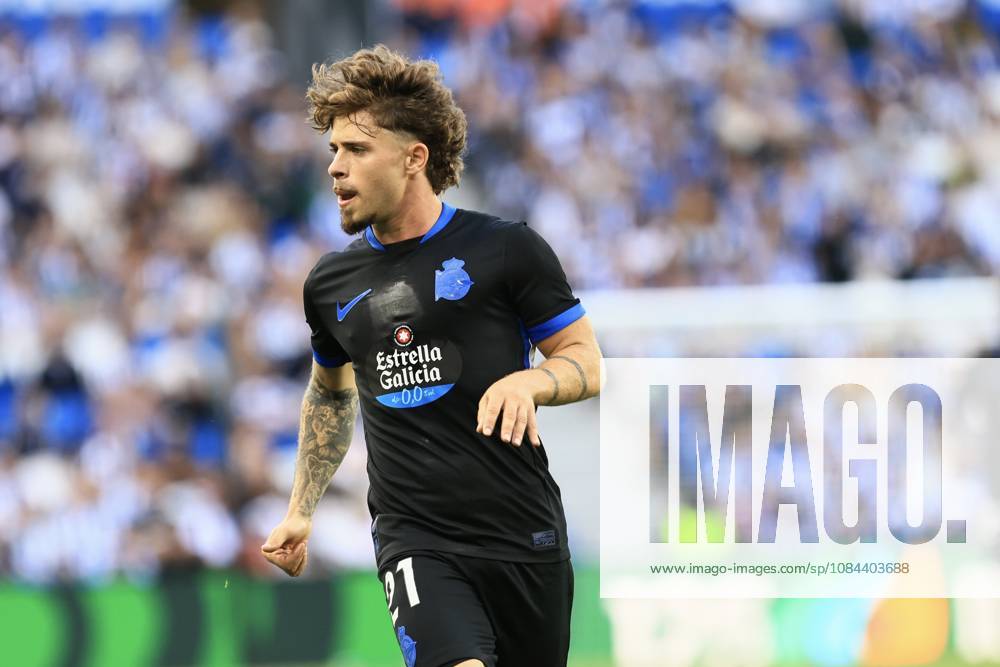 ESP: LaLiga EASports Real Sociedad - RC Deportivo La Coruna Mario Soriano of RC Deportivo during LaLiga EA Sports match between Real Sociedad - RC Deportivo played at Anoeta Stadium in Gipuzcoa on October 11, 2026 in Spain Spain Futbol
