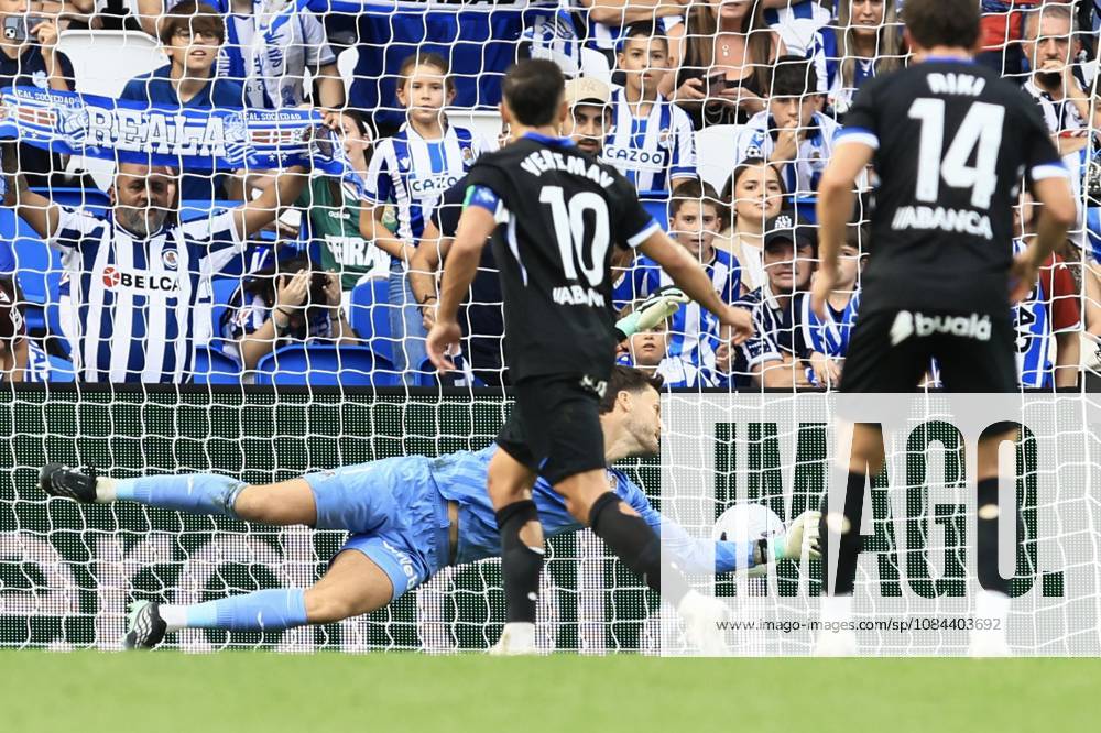 ESP: LaLiga EASports Real Sociedad - RC Deportivo La Coruna Yeremay Hernandez of RC Deportivo scores goal and celebrates during LaLiga EA Sports match between Real Sociedad - RC Deportivo played at Anoeta Stadium in Gipuzcoa on October 11, 2026 in Spain Spain Futbol
