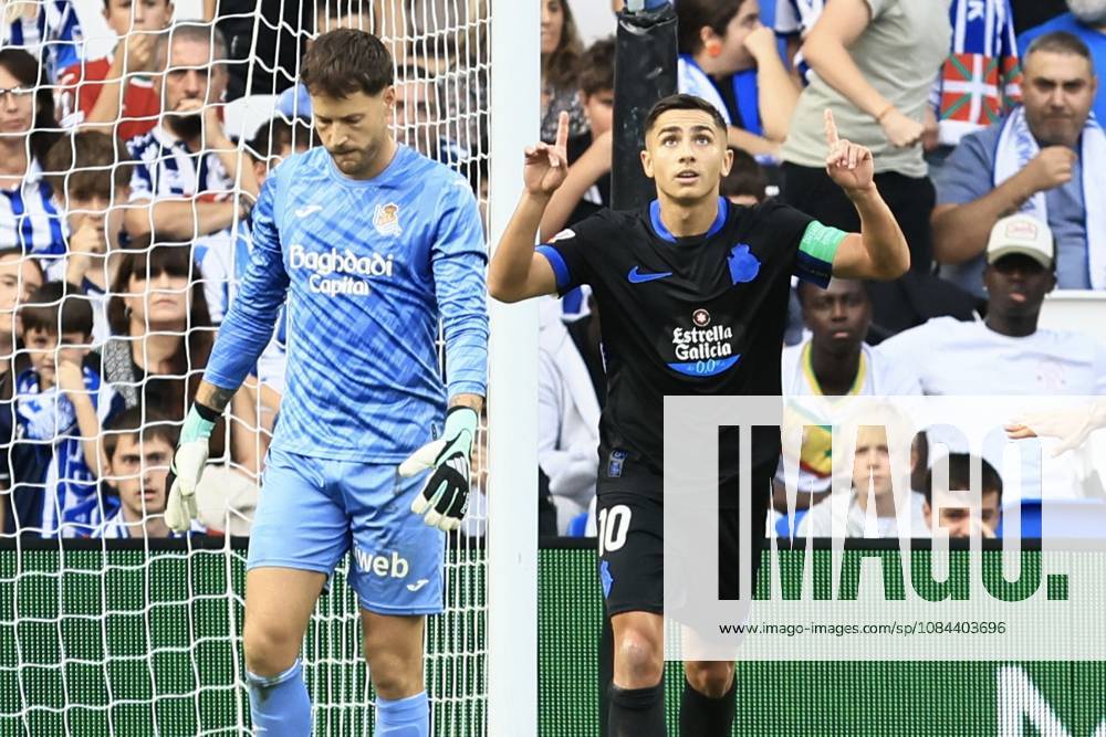 ESP: LaLiga EASports Real Sociedad - RC Deportivo La Coruna Yeremay Hernandez of RC Deportivo scores goal and celebrates during LaLiga EA Sports match between Real Sociedad - RC Deportivo played at Anoeta Stadium in Gipuzcoa on October 11, 2026 in Spain Spain Futbol