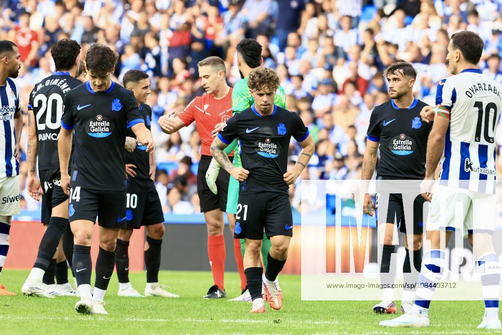 ESP: LaLiga EASports Real Sociedad - RC Deportivo La Coruna Mario Soriano of RC Deportivo during LaLiga EA Sports match between Real Sociedad - RC Deportivo played at Anoeta Stadium in Gipuzcoa on October 11, 2026 in Spain Spain Futbol