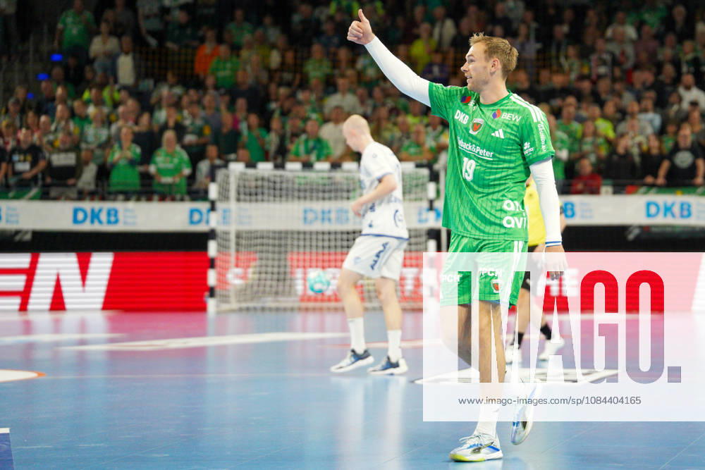 Im Bild: Mathias Gidsel (Fuechse Berlin, 19), Jubel, Freude 11.10.2026, Fuechse Berlin - TVB Lemgo Lippe, HBL, Handball-Bundesliga, Saison 2026 27, Max-Schmeling-Halle