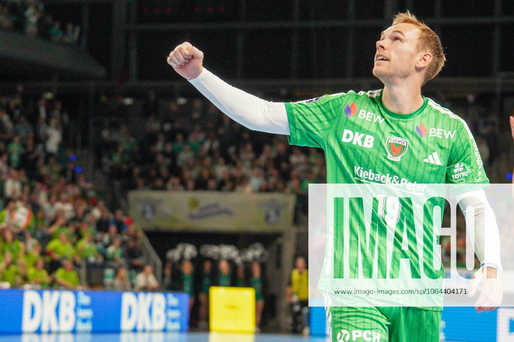 Im Bild: Mathias Gidsel (Fuechse Berlin, 19), , Tor, Treffer, Jubel, Torjubel, Freude, Begeisterung, feiert, jubelt 11.10.2026, Fuechse Berlin - TVB Lemgo Lippe, HBL, Handball-Bundesliga, Saison 2026 27, Max-Schmeling-Halle 11.10.2026, Fuechse Berlin - TVB Lemgo Lippe, HBL, Handball-Bundesliga, Saison 2026 27, Max-Schmeling-Halle