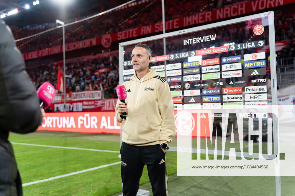 Deutschland: 3. Liga 2026 2027 Fortuna Düsseldorf vs. SC Verl 8. Spieltag 12.10.2026 Merkur Spiel-Arena (Nordrhein-Westfalen) Alexander Ende (Fortuna Düsseldorf, Trainer)