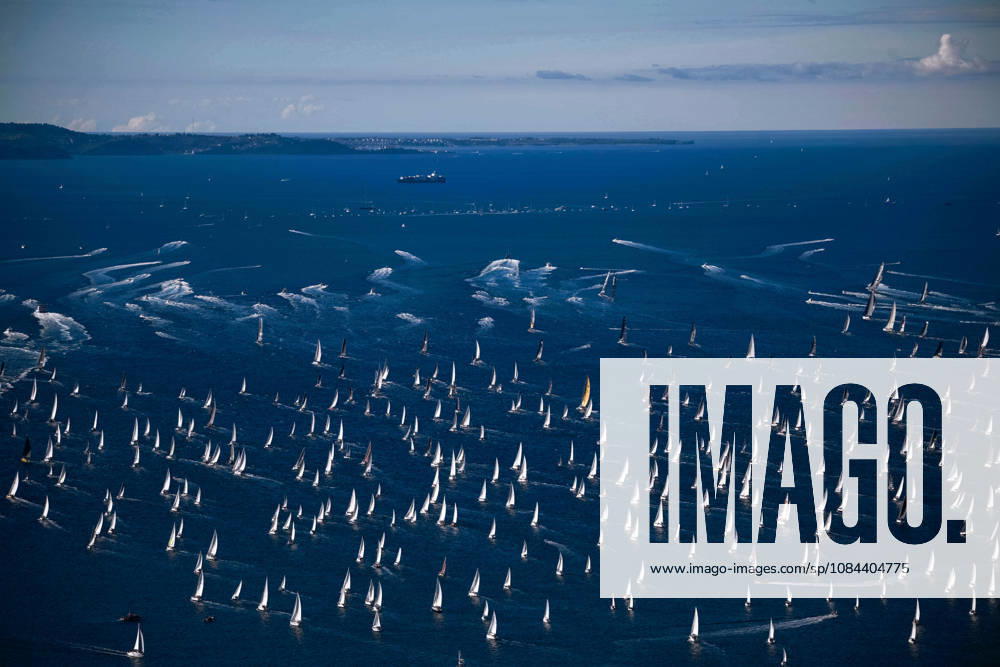 Barcolana 58 Regatta in Trieste TRIESTE, ITALY - OCTOBER 11: An aerial view shows hundreds of sailing boats compete in the Gulf of Trieste during the 58th Barcolana sailing regatta, on October 11, 2026 in Trieste, Italy. A total of 1,885 professional and amateur boats competed in the event, described as the world s largest sailing competition. Furio Benussi won the Barcolana Autumn Cup aboard ARCA SGR with a time of 1 hour, 5 minutes and 9 seconds. Valeria Ferraro Anadolu Trieste Italy. Editorial use only. Please get in touch for any other usage.