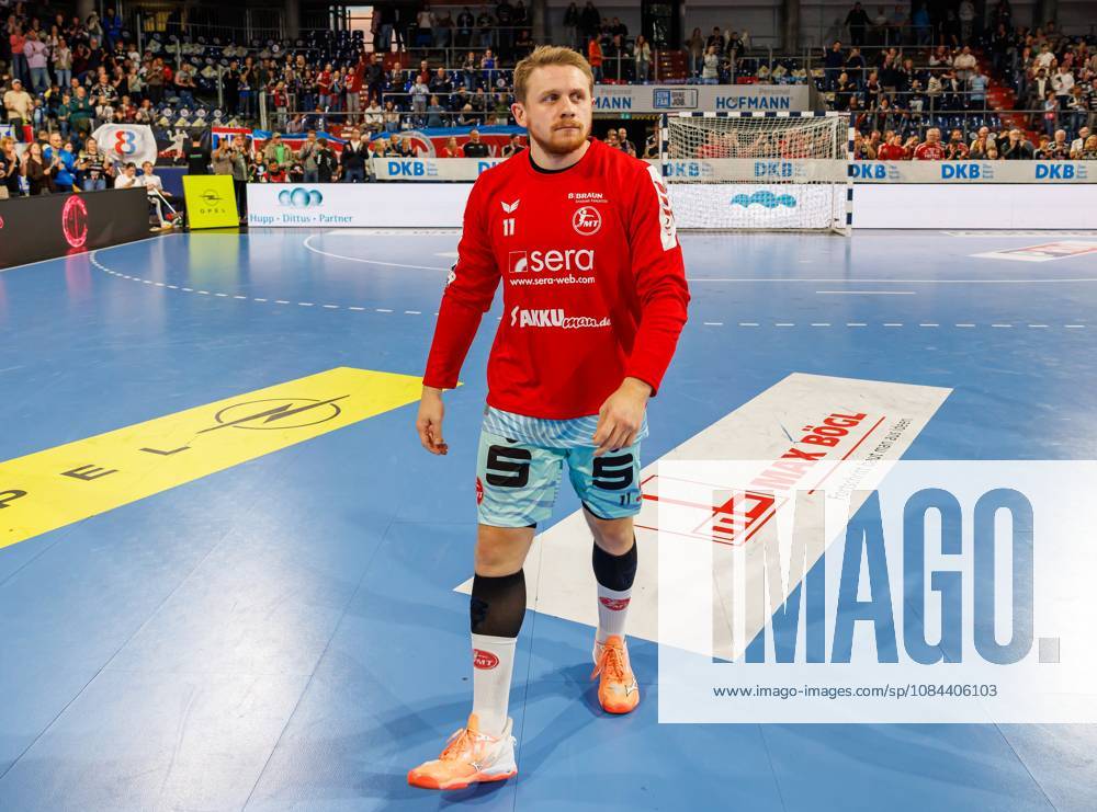 Handball - 1. Bundesliga OPEL HBL - Saison 2026 2027 - 08. Spieltag: HC Erlangen Metropolregion Nürnberg HCE - MT Melsungen - DaMa - - Dimitri Ignatow (11, MT Melsungen ) enttäuscht Enttäuschung nach Spielende