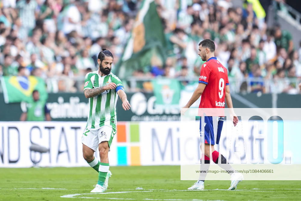 Francisco Alarcon Isco of Real Betis Balompie celebrates a goal during the Spanish league, LaLiga EA Sports, football match played between Real Betis and CA Osasuna at La Cartuja stadium on October 11, 2026, in Sevilla, Spain. Real Betis V CA Osasuna - LaLiga EA Sports - ZUMAa181 20261011_zaa_a181_195