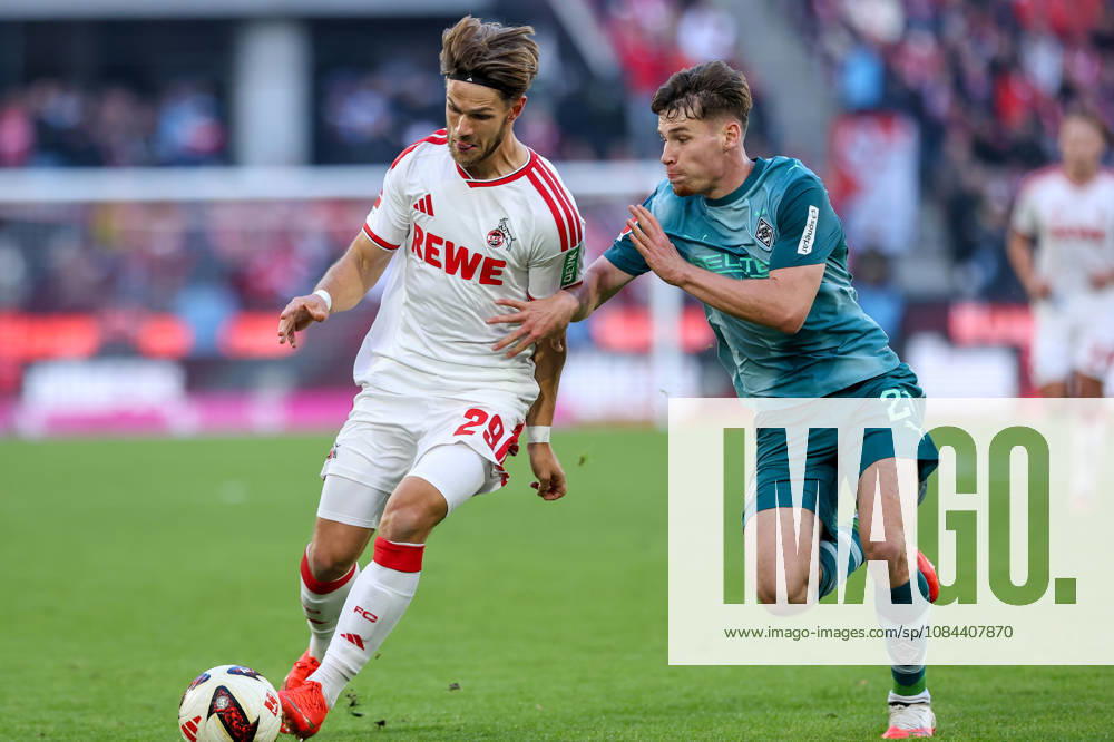 2026.10.11, Fußball, Bundesliga, 1. FC Köln - Borussia Mönchengladbach, RheinEnergieSTADION, 5.Spieltag, Saison 2026 2027: Jan Thielmann (1. FC Koeln 29) im Zweikampf gegen Lukas Ullrich (Borussia Moenchengladbach 26) DFB regulations prohibit any use of photographs as image sequences and or quasi-video. Photo: WilkowskixPressefotoKochx Nordrhein-Westfalen Deutschland